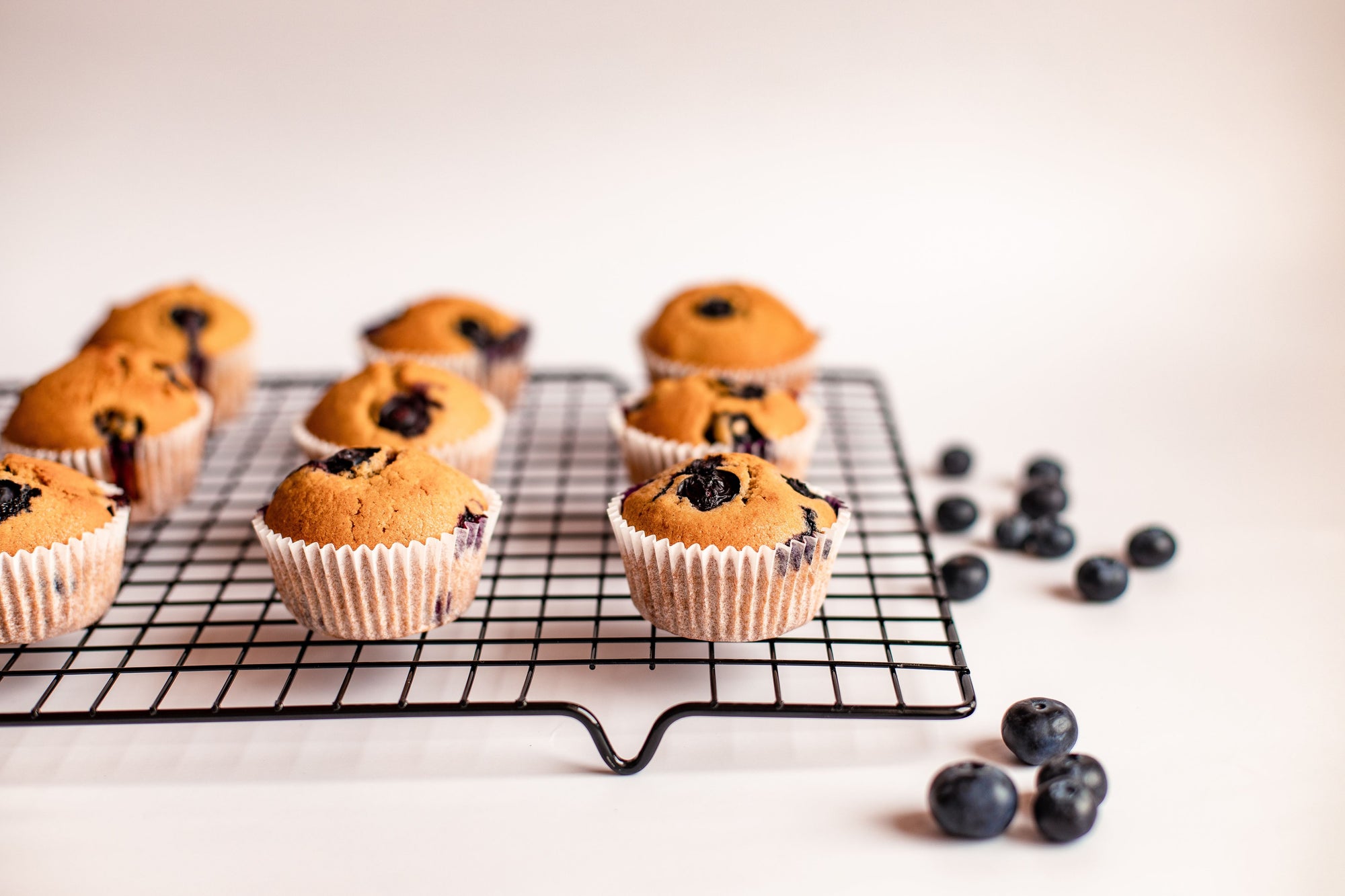 Low-Calorie Blueberry Muffins